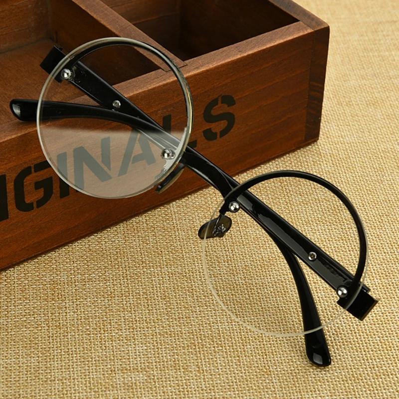 

Retro Round Anti-fatigue Reading Glasses Women Men Tea/Clear Lens Glass Presbyopia Eyeglasses Diopter +0 +1.0 +1.5 +2.0 To +4.0