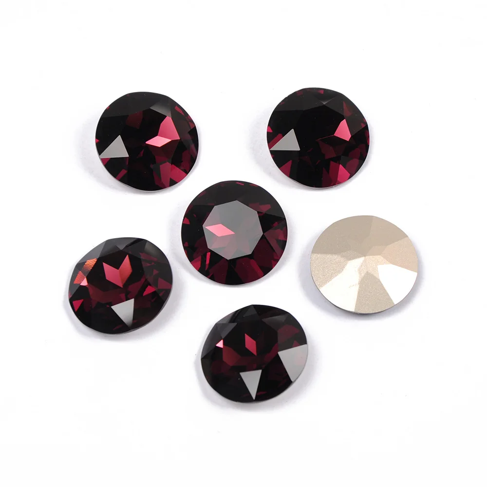 YANRUO 1201 Runde 27mm Phantasie Steine Nähen Steine Und Kristalle DIY Schmuck Handwerk Große Strass Diamant Helle Für Kleidung – Detail 5