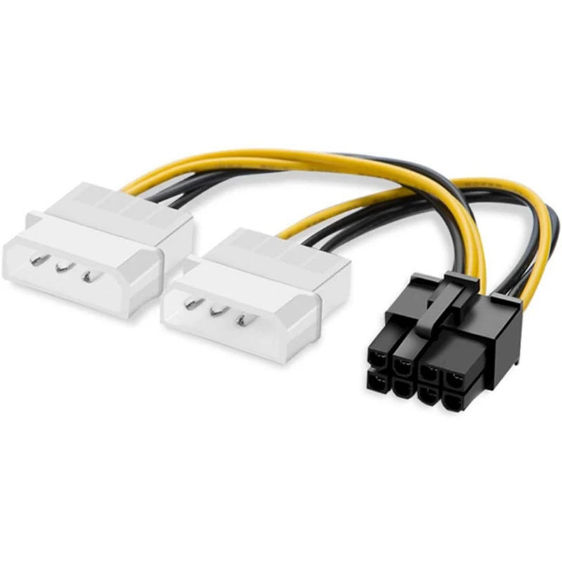 10PCS 2 Molex 4 Pin a 8 Pin PCI Express: La Soluzione Perfetta per il Tuo Sistema PC