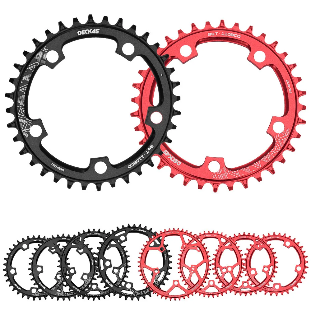 110mm BCD Road Bike Narrow Wide Chainring CNC Machined Aluminum Alloy 38T to 52T Fits 7 to 12 Speed Chains Bike Parts