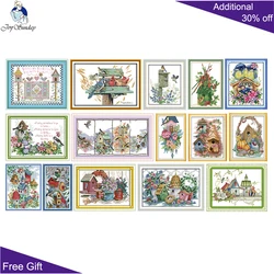 Joy Sunday Bird's Nest Home Decor, Cross Stitch C692 D110 D828 D853 DA047 DA178 DA518 DA572 DA574 F190 F655 F852 F931 FA128 J462