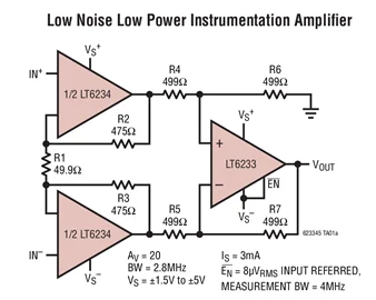 LT6234CDD LT6234IDD LT6234CS8 LT6234IS8 LT6234 - 60MHz, Rail-to-Rail Output, 1.9nV/rtHz, 1.2mA Op Amp Family