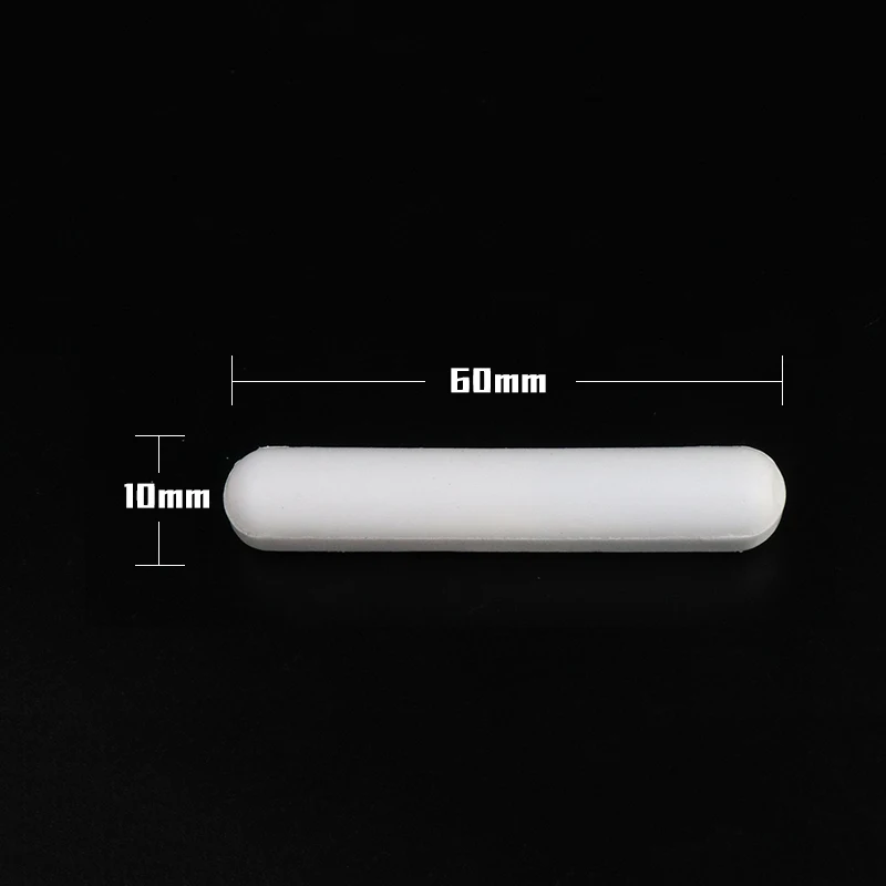 Große Größe c10x60mm ptfe Magnet rührer Mischer Rühr stäbe Poly tetra fluor ethylen Rühr stab, Zylinderform, 5 stücke