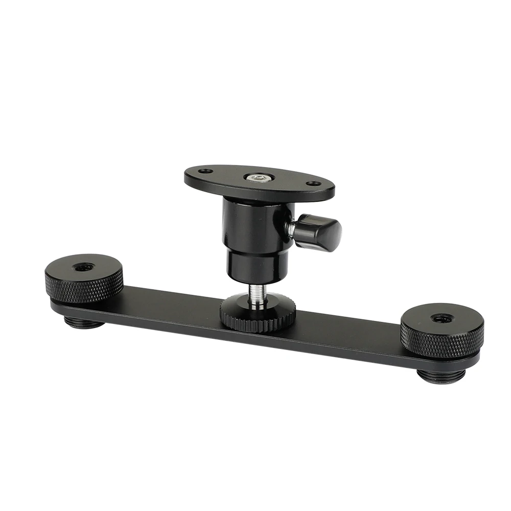 Camvate 1/4 "Balhoofd Met Wall Mount & T-Bar Beugel Met Dubbele Microfoon Mounts