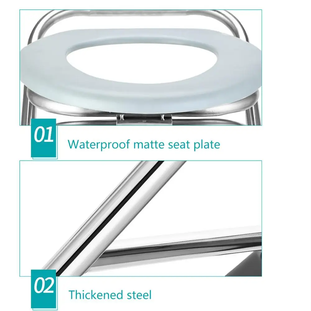 접이식 변기 의자, 휴대용 변기 의자, 편안한 변기 의자, 캠핑 하이킹 여행에 적합