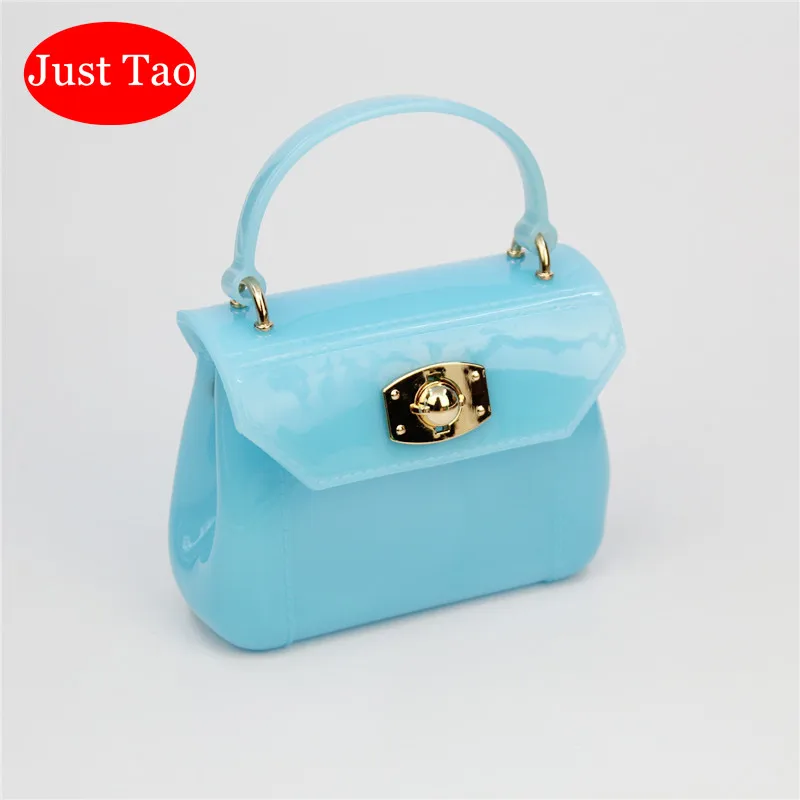 Just Tao! Flap bag Childrens Fashion jelly handbags Baby kids mini totes Girls small Messenger bag little Kid coin purse JT022