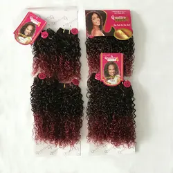 AdTosQufreshBebe-Tissage de cheveux bouclés crépus à deux tons, 4 pièces, couleur ombrée