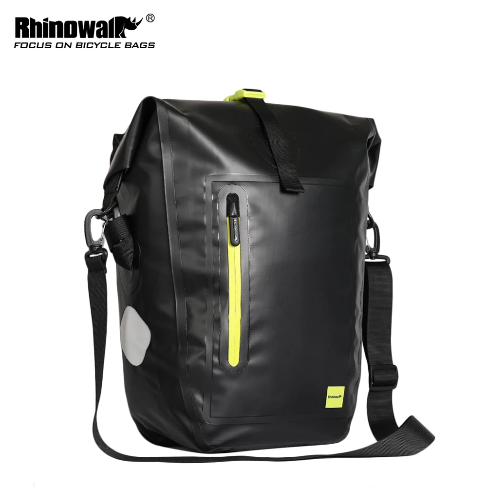 Rhinowalk 25L Waterproof Bike Bag MTB Road Bike Bicycle Rear Rack Pannier Bag Cycling Rear Seat Bag Shoulder Bag Bike Accessorie