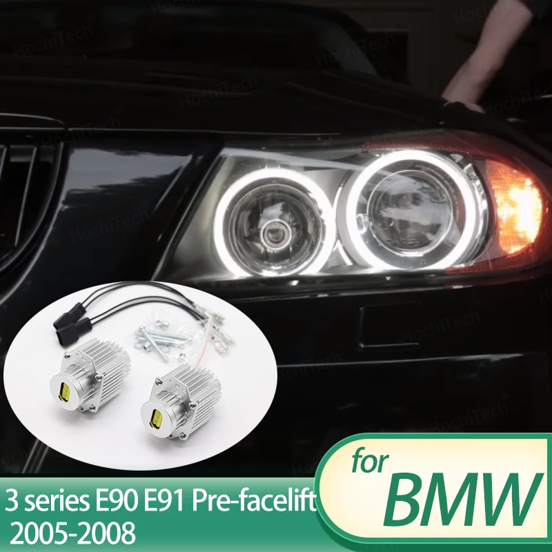 8 LED Chip 63117161444 160W/pair 2 years warranty Angel Eyes Bulbs LED Marker Light for BMW 3 series E90 E91 Pre LCI 05-08