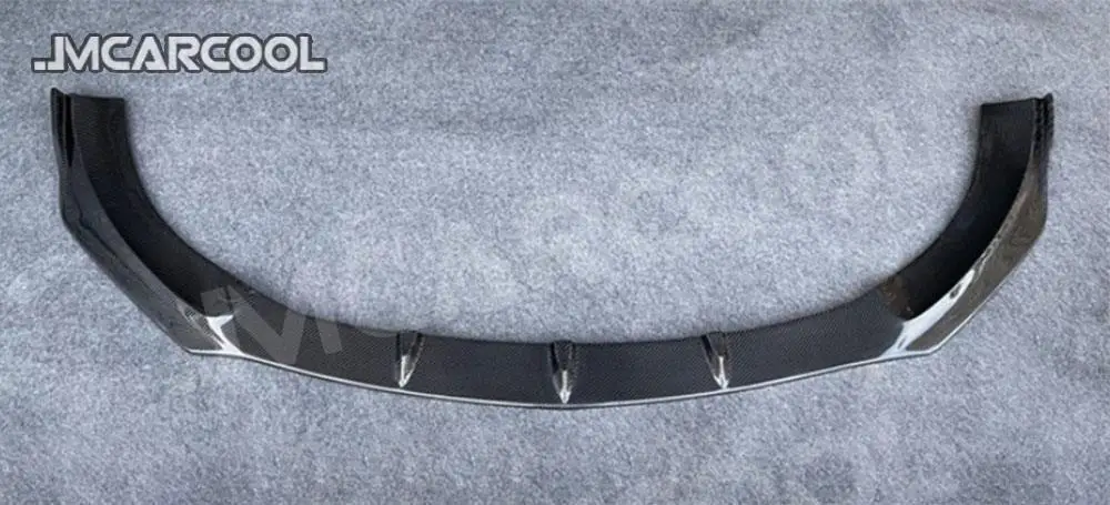 Carbon Fiber Front Bumper Lip Chin Spoiler for Mercedes Benz A Class W177 A35  2020-2022 FRP Unpainted Black Head Protect Guard