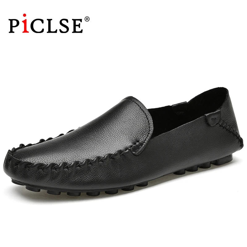 Large Size 47 Luxury Brand Men Loafers Genuine Leather shoes Men Casual Shoes Comfortbale Driving shoes Soft Moccasins Men Shoes