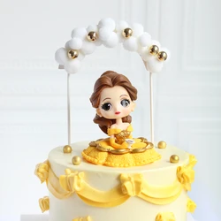 6 style Q Posket princesses figure Toys Dolls Tiana Snow White Rapunzel Ariel Cinderella Belle Mermaid PVC Figures toys