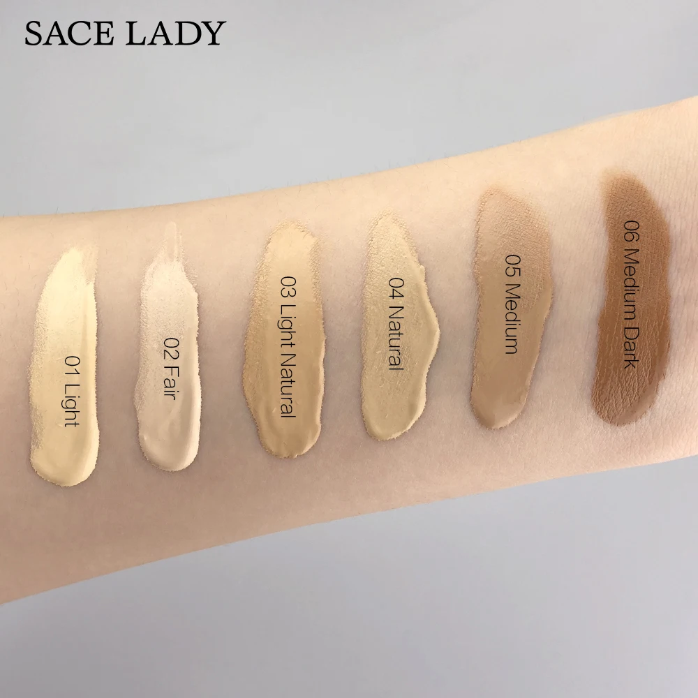 SACE LADY Face Liquid Foundation Base Makeup Matte Finish Waterproof Make Up Full Coverage Cream Natural Cosmetic Wholesale