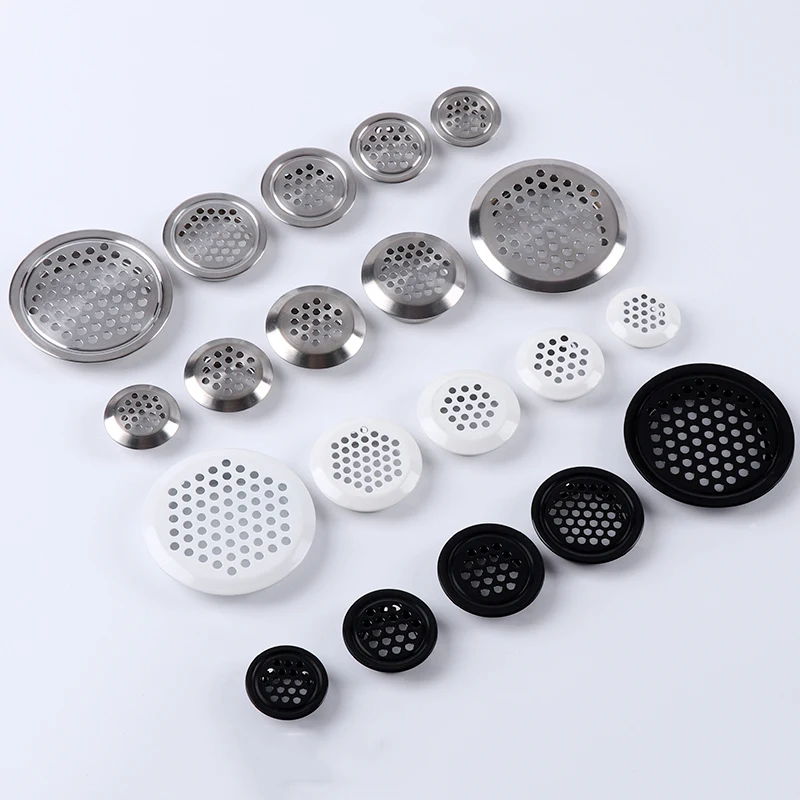 Round Ventilation Hole Cabinet Cover, Wardrobe Decoração, Escape Shoe Cooling, 10pcs