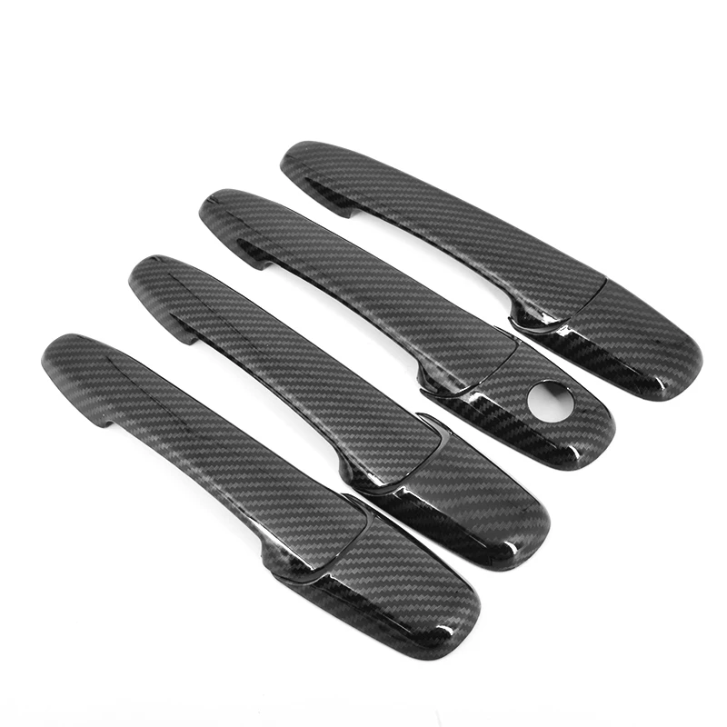 For Mazda CX-7 CX7 CX 7 2006-2012 Chrome Carbon Fiber Car Door Handle Bowl Cover Sticker Styling Decal Accessories