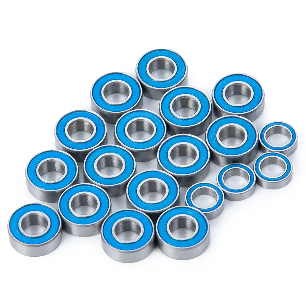 AXSPEED 19Pcs Wheel Hub Axle Sealed Bearing Kit for Slash Rustler 2wd Bandit  1/10 RC Car Truck Model Parts Accessories