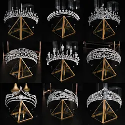 KMVEXO Fashion Diverse Silver Color Crystal Crowns Bride Tiara For Wedding Crown Headpiece Wedding Hair Jewelry Accessories 2021
