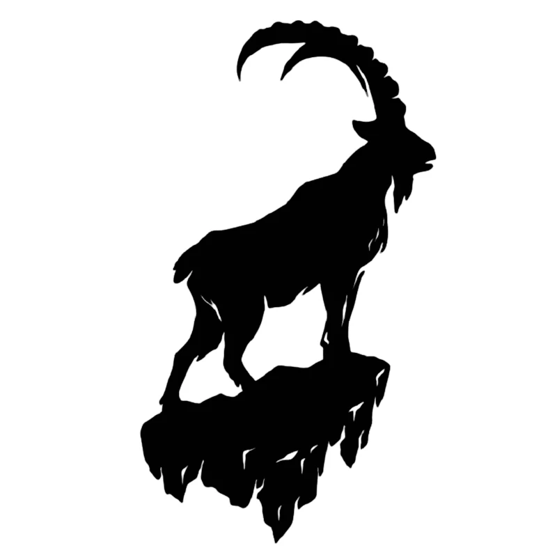 

17 * 9.6cm goat fun shaped top window bumper motorcycle accessory novel JDM drift vinyl waterproof sticker
