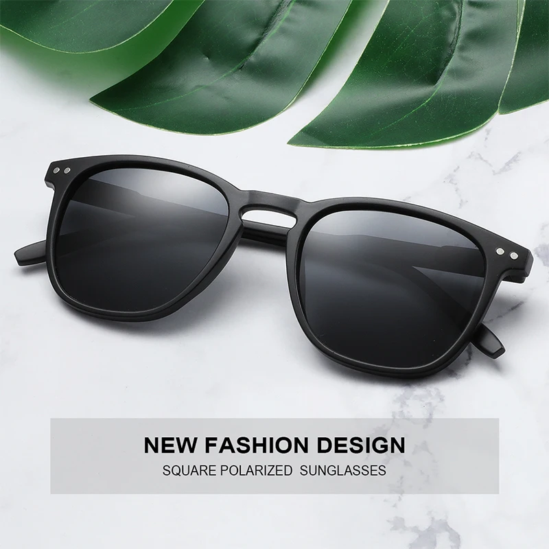 BLUEMOKY Square Polarized Sunglasses For Men UV400 Anti-Glare Lenses Sun Glasses Women Outdoor Fishing Driving Eyewear image 3