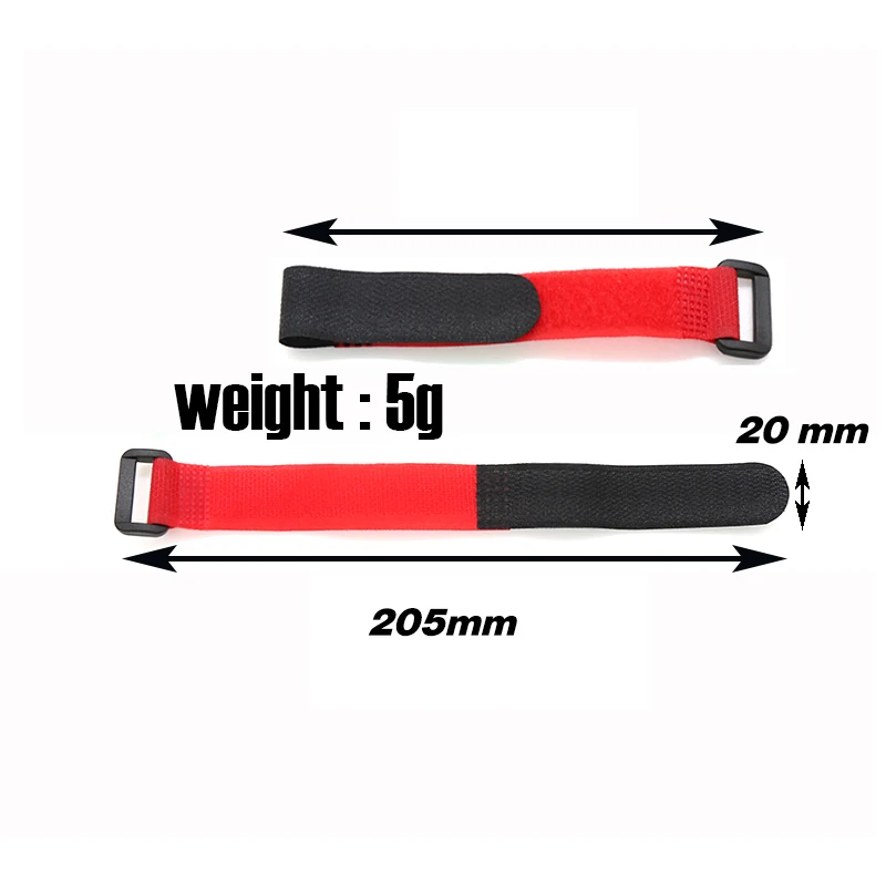 20MM x 205MM  Magic sticker Lipo Battery Nylon Strap RC model car anti-buckle tape Reusable Belt of fixed battery S167