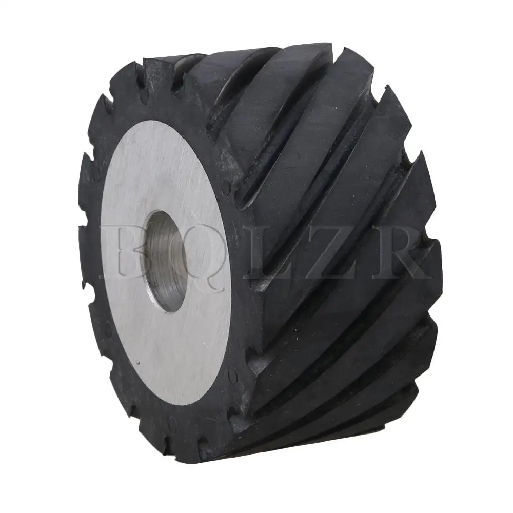 BQLZR 10 x 5 x 2.5cmSerrated Rubber Belt Grinder Sander Wheel for Knife Making Grinder