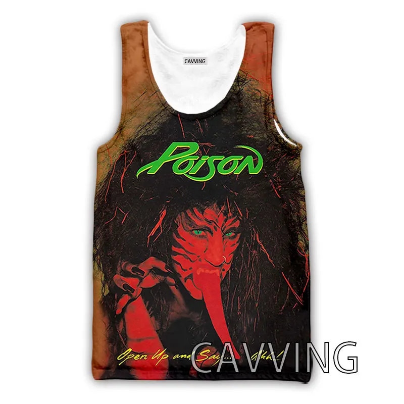 CAVVING 3D Printed Poison Band Tank Tops Harajuku Vest  Summer Undershirt Shirts Streetwear for Men/women