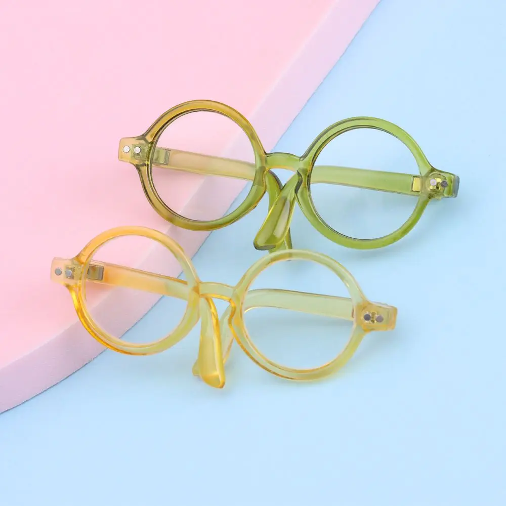 Glasses Accessory For Blythe Round Frame Miniature Doll Glasses Toys Eyewear Clear Lens Eyeglasses Plush Doll