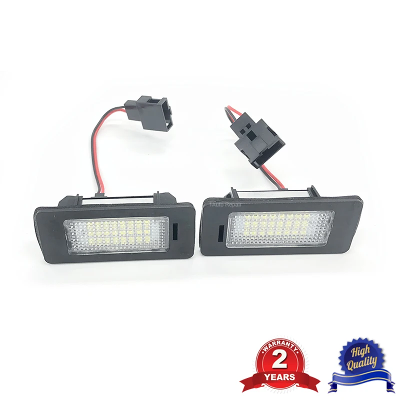 For PASSAT B8 Audi A4 A5 S5 TT Q5 R36 8T0943021 2pcs LED Licence Plate Light Lamp Bulbs No Error