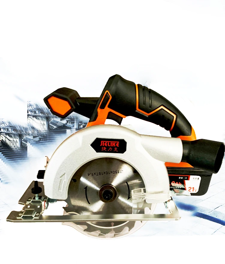 21v lithium electric circular saw 6 inch rechargeable flip circular saw household portable woodworking chainsaw cutting machine