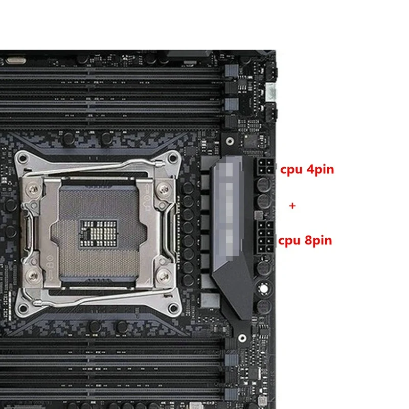 EPS 12V CPU 8 Pin หญิง CPU ATX 8Pin + ATX 4ขาชายอะแดปเตอร์แปลงจ่ายไฟสาย