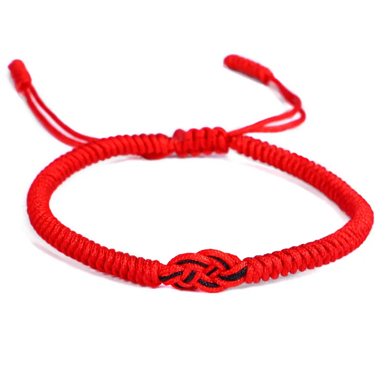 Zinklegering Hamsa Hand Red String Verstelbare Armband Vrouwen Fatima Evil Eye Touw Handgemaakte Tibetaanse Boeddhistische Lucky Knoop Sieraden Diy