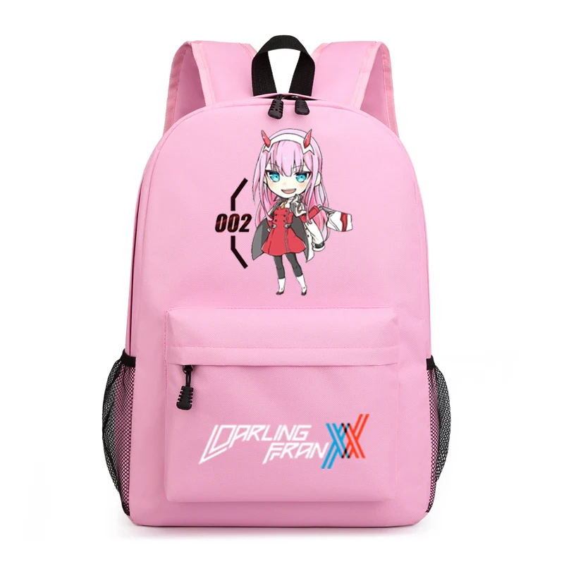 

2021zero two boys and girls school bag female backpack teen school bag canvas male student