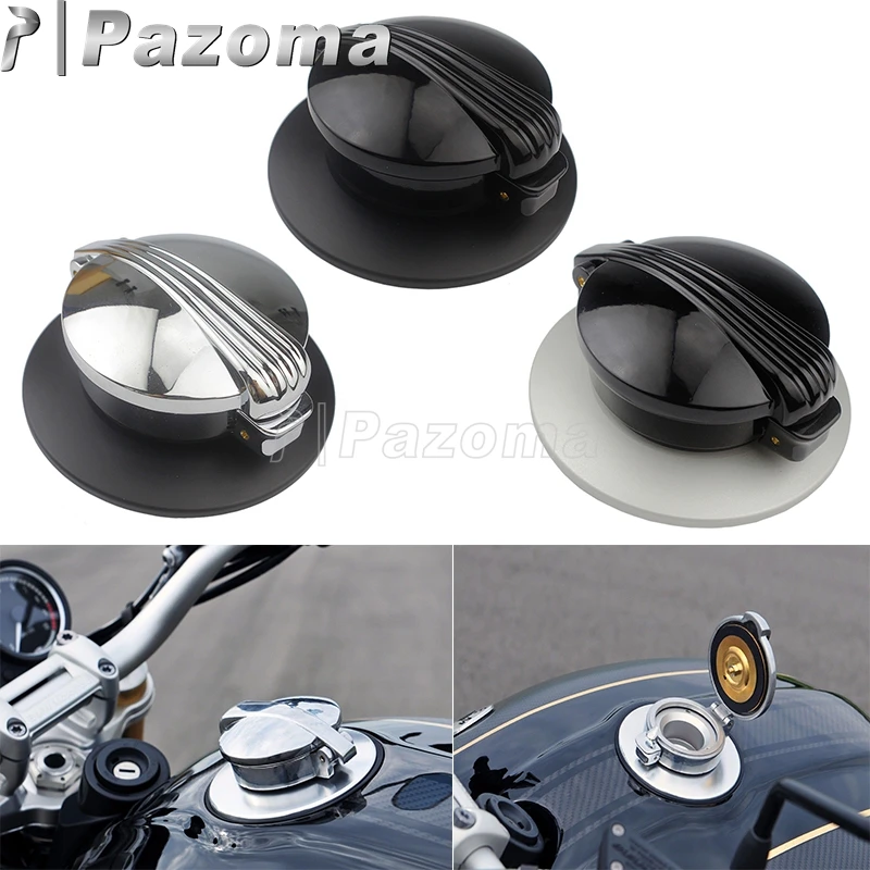 

3 Color Monza Style Motorcycle Cafe Racer Aluminium Petrol Fuel Gas Tank Cap For BMW R NINE T R9T 2014 2015 2016 2017 2018 2019