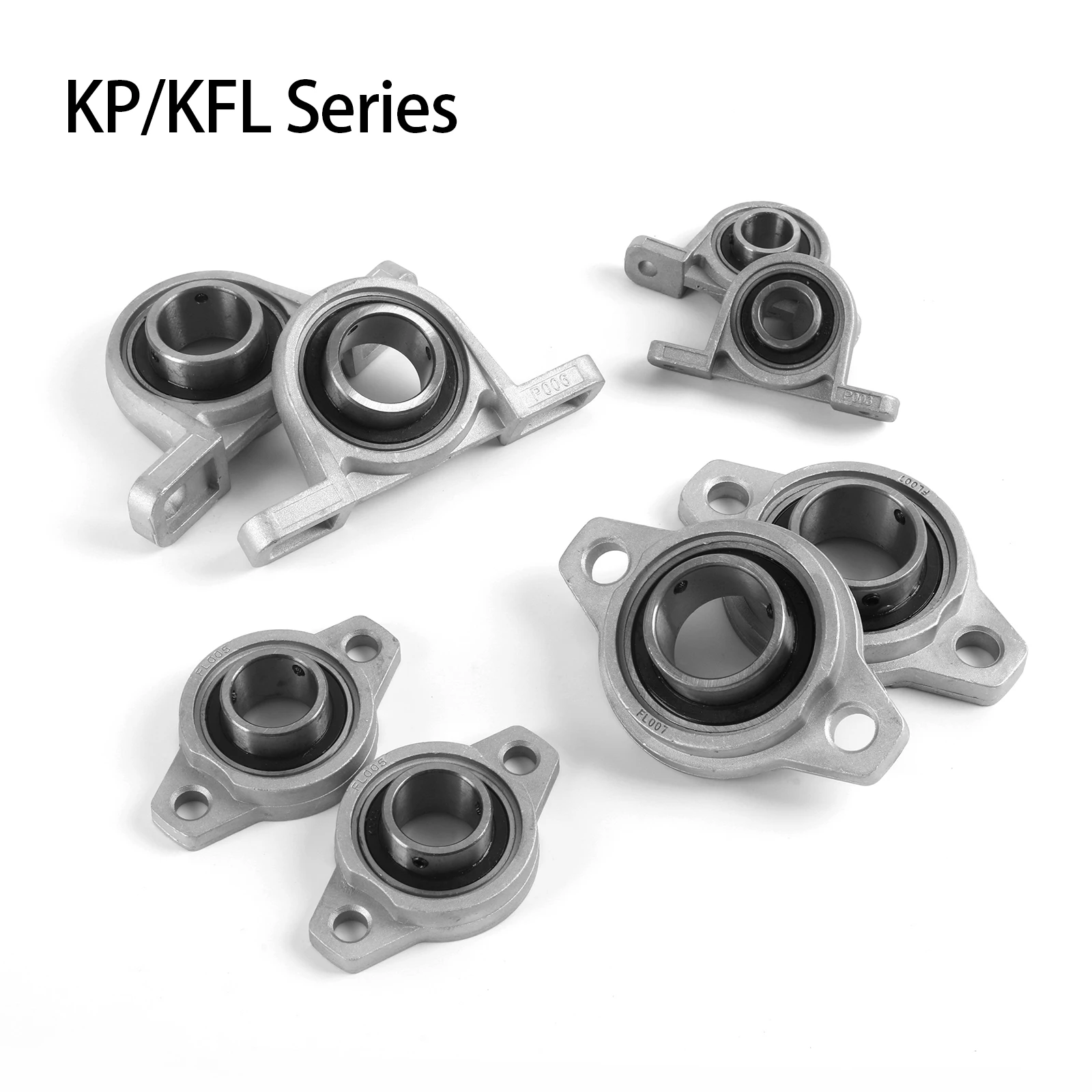 Bearing Shaft Pillow Block Housing Zinc Alloy 10mm Axk 8mm Kfl08 Kp08 Kfl000 Kp000 Kfl001 Kp001 Steel 12mm High Ra 0.05 Mounted