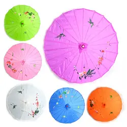 Chinese Classical Small Size Umbrella for Children, Silk Cloth, Cheongsam, Catwalk Dance Props, Photo Decoration, Kids