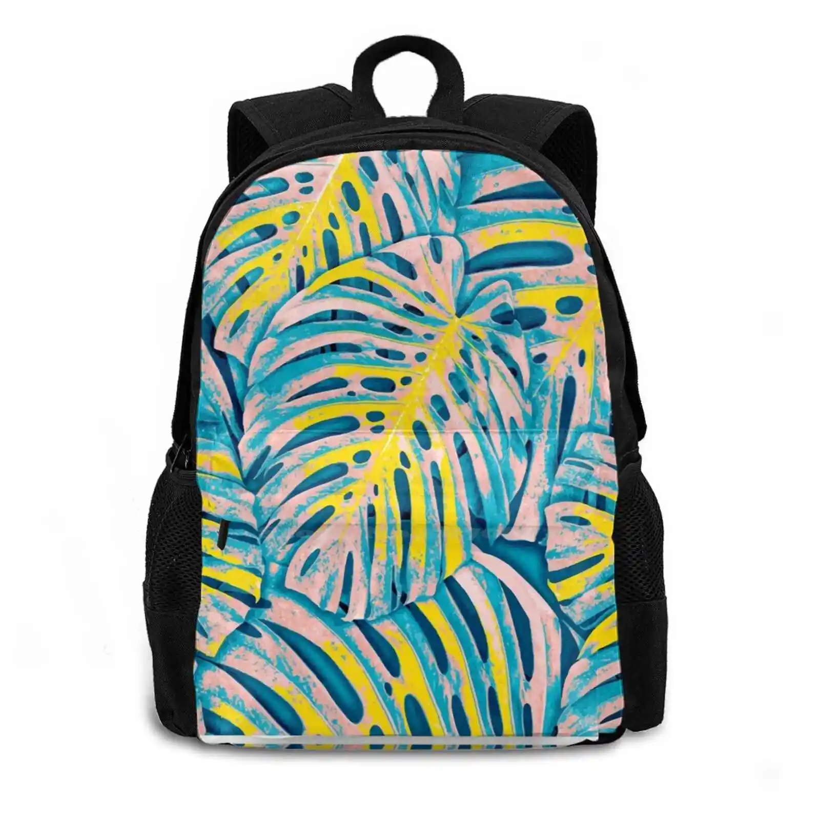 I'M Lost In A World Of My Mind But I'M Sure I'Ll Find Myself Soon #Painting Pattern Design Bagpack School Bags Nature Plants