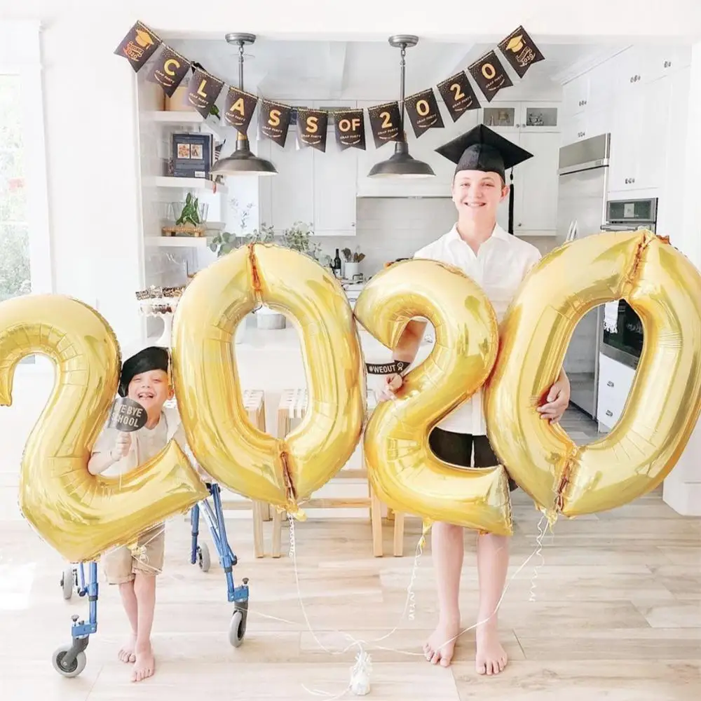 32 40inch Big Foil Birthday Balloons Helium Number Balloons Happy Birthday Party Decorations Kids Toy Figures Wedding Air Globos