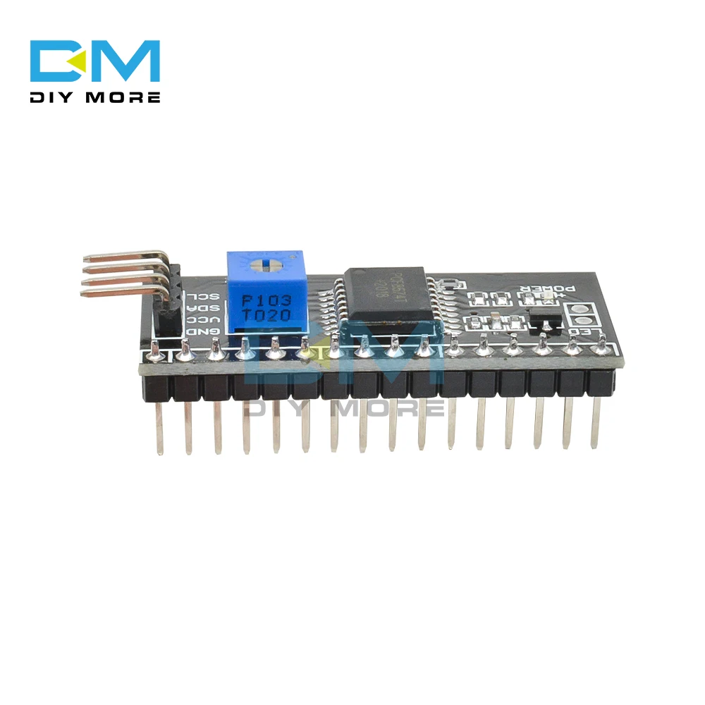 PCF8574T IIC I2C TWI SPI Serial Interface Board for Arduino 1604 2004 LCD1602 Adapter Converter Module