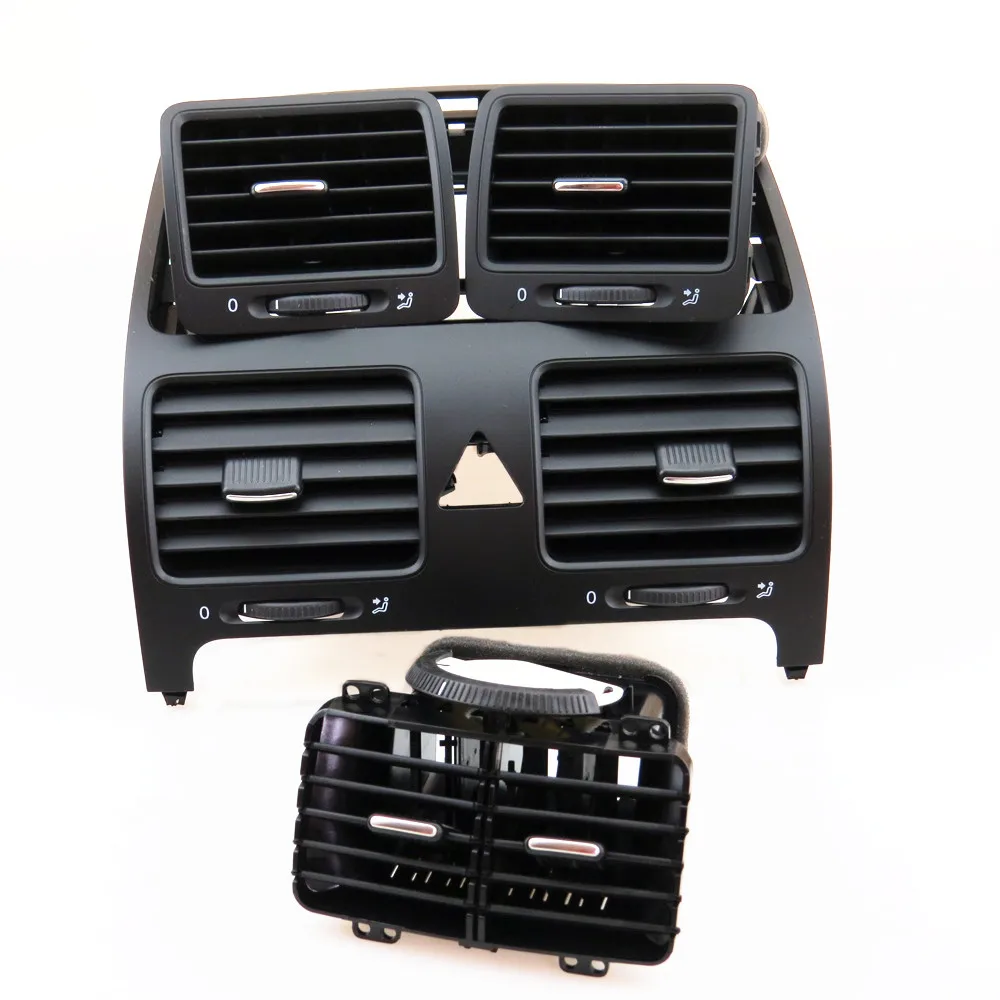 0EM Dashboards Center Air Conditioner Outlet Vent Set For VW Jetta MK6 Golf 5 Rabbit 1KD 819 728 1KD819203 1KD 819 703 1KD819704