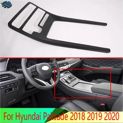 For Hyundai Palisade 2018-2021 Car Accessories Carbon Fiber Style Gear Shift Panel Center Console Cover Trim