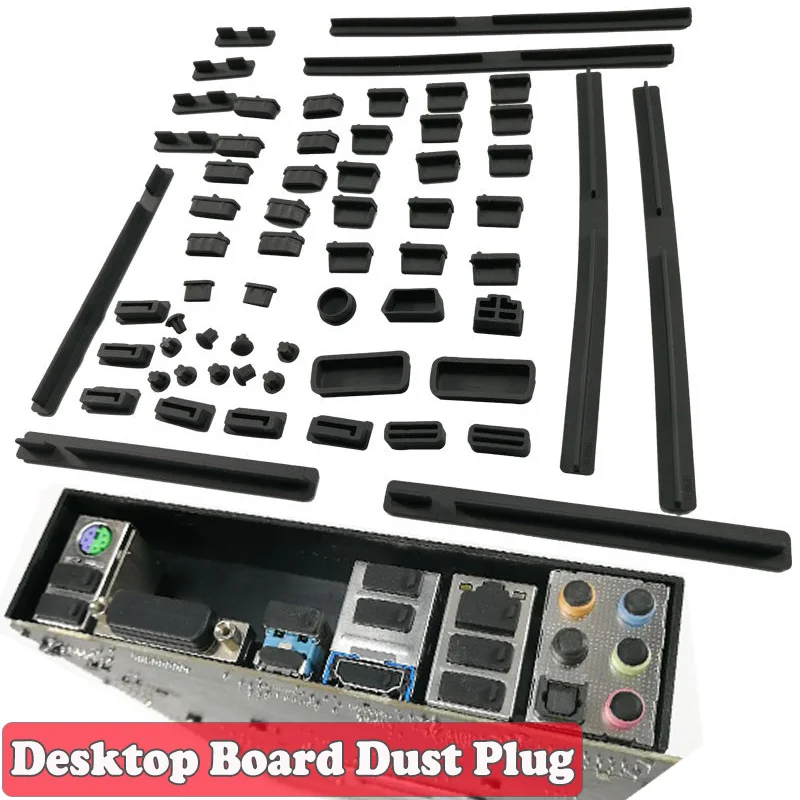 Computer Motherboard Slot Dust Plug Desktop Board Silicone Interface Case Anti-dust Cover Dustproof Anti-Oxidation Rust Plug