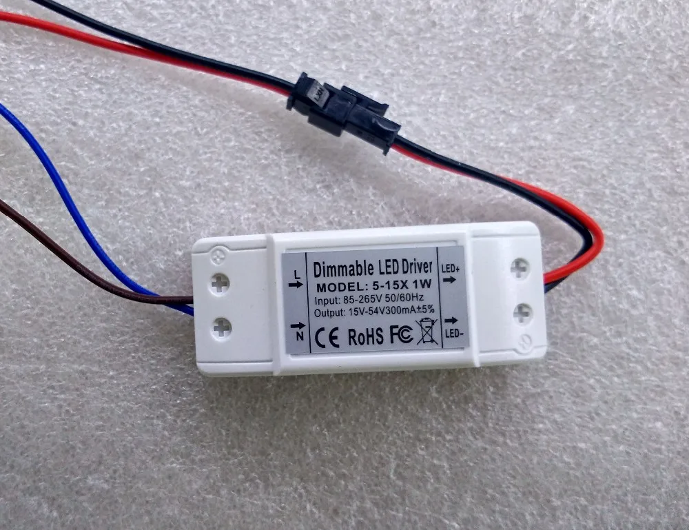 300mA 5-24x1W Dimmable LED Driver LED downlight ceiling light driver power supply 5w 7w 9w 12w 15w 18w 20w 21w 24w