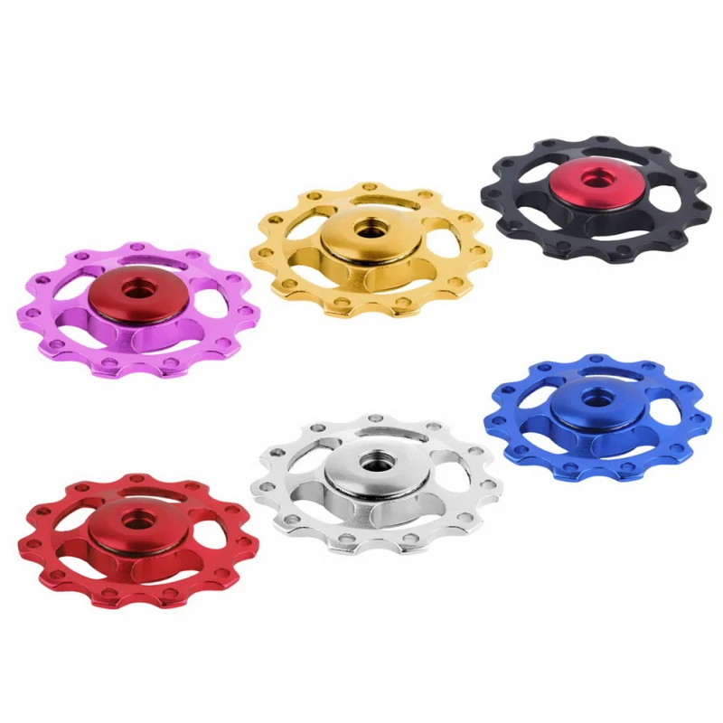 11T MTB Bicycle Rear Derailleur Jockey Wheel Ceramic Bearing Pulley Road Bike Aluminum Alloy Guide Roller Idler Bicycle Part