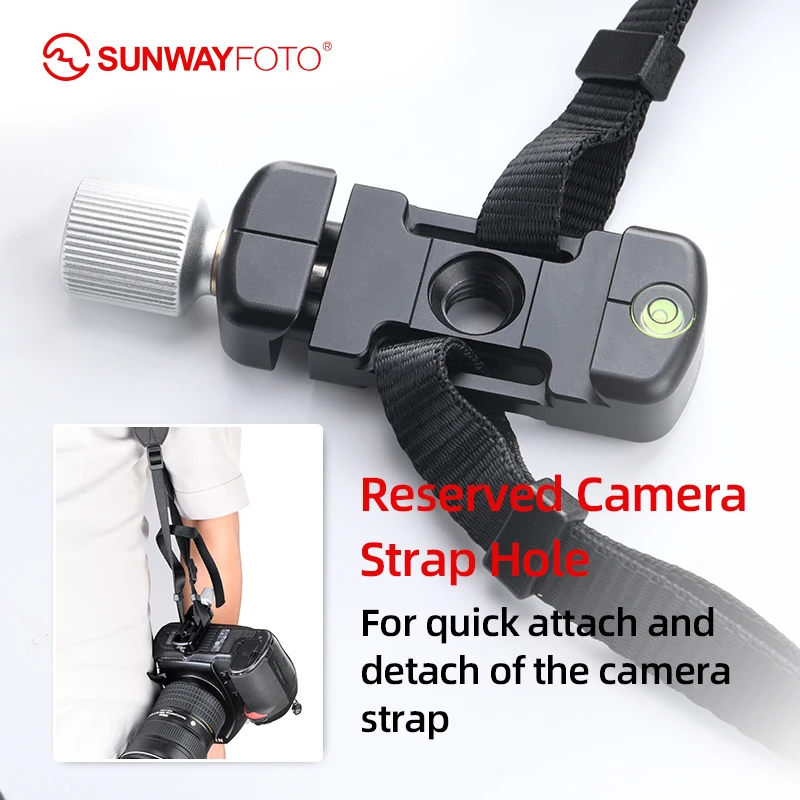 SUNWAYFOTO DDC-26 LT  Tripod Head Quick Release Clamp  For DSLR   26mm Screw Knob Clamp Adapter Arca Swiss Compatible