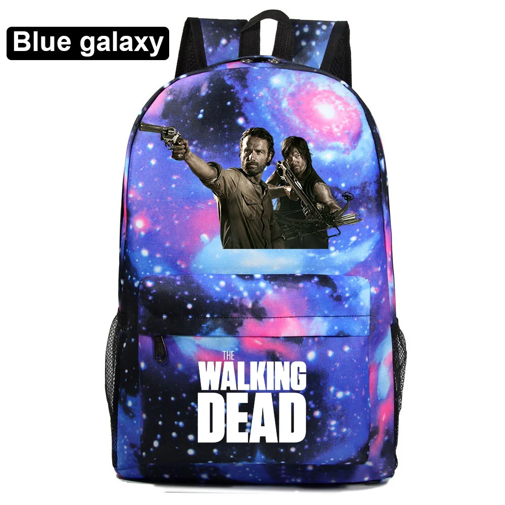 

The Walking Dead Backpack for Girls Boys Teens Cool Travel Knapsack Children Rucksack Kids School Bags Mochila Galaxia