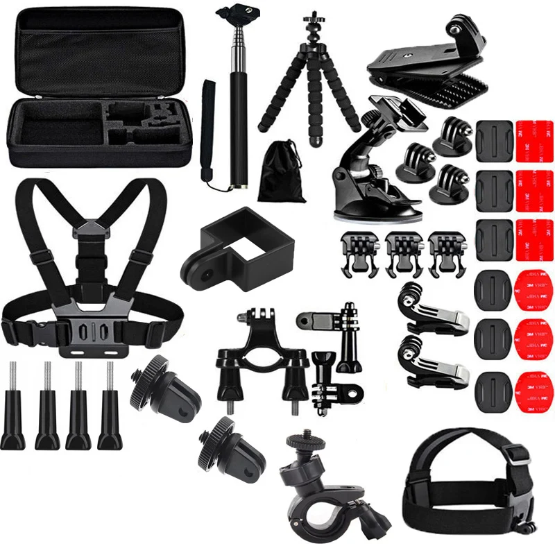 

40 in1 pocket camera kit clip Adapter Tripod selfie stick strap Mountain bike bracket Portable case bag for dji osmo pocket 1 2