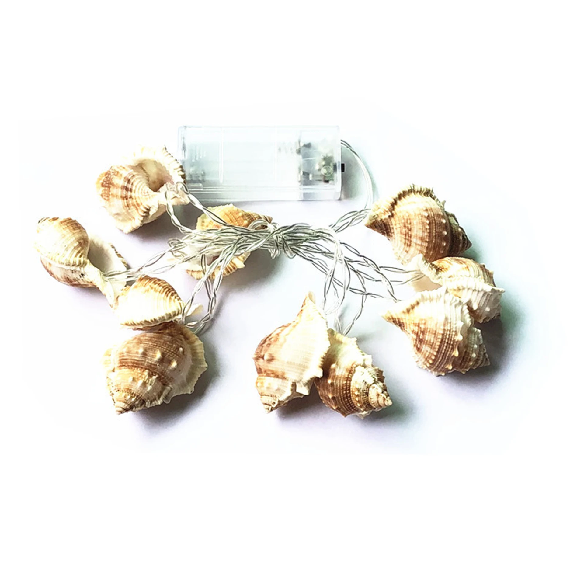 PheiLa LED Conch Shell String Light rinfrescante Ocean Lamp String a batteria per interni esterni ringhiera cortile Decor