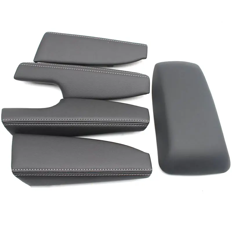 1-5pcs car door armrest leather cover armrest cover Car armrest box cover for toyota corolla 2013 2014 2015 2016 2017 2018 E170