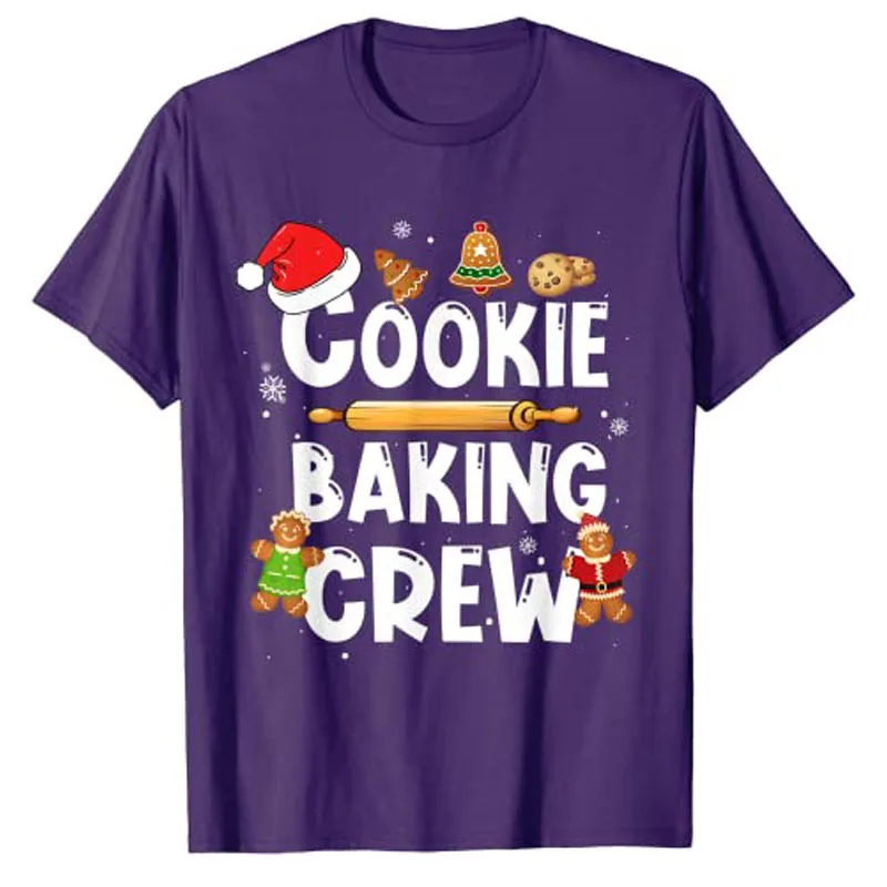 Christmas Cookie Baking Crew Funny Pajamas Family Xmas T-Shirt