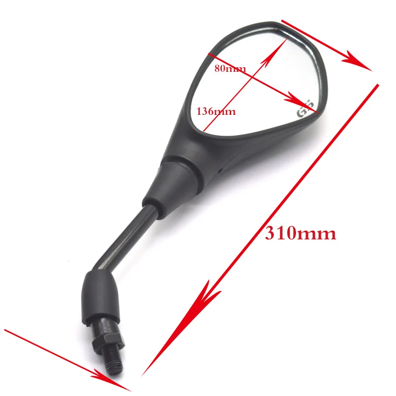 Universal 10mm Motorcycle Rearview Mirror Left&Right Rear View Mirrors Housing Side Mirror FOR BMW R1200gs R1200GS R1200RT